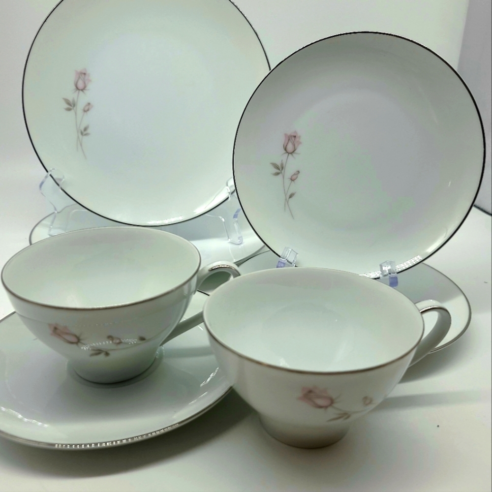 NORITAKE PASADENA Platinum Rim 7-Pc Dinnerware Set